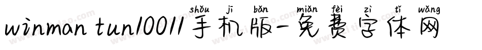 winman tun10011手机版字体转换